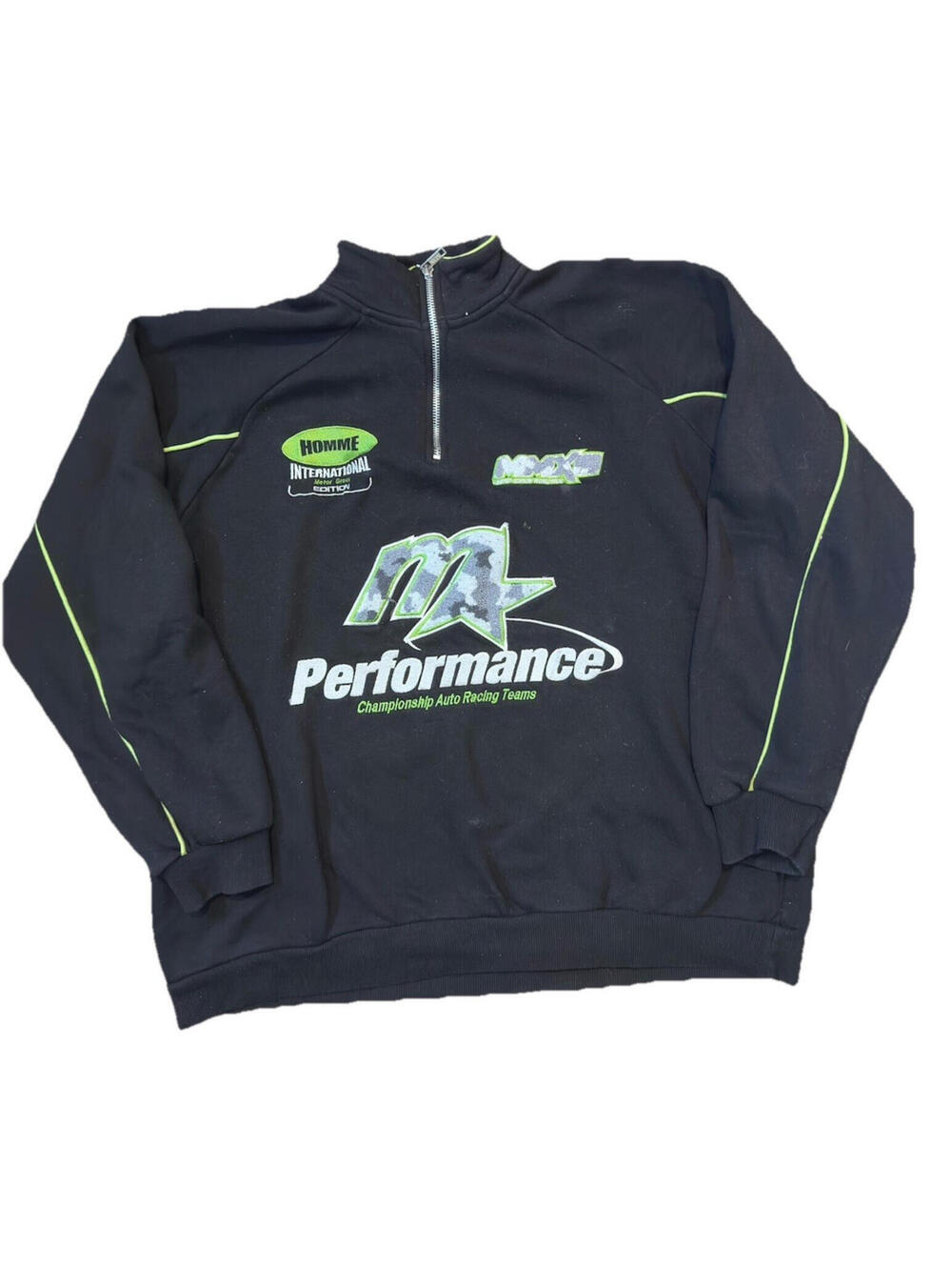 BoohooMAN Performance Racing Quarter Zip Sweatshirt Homme International Large L